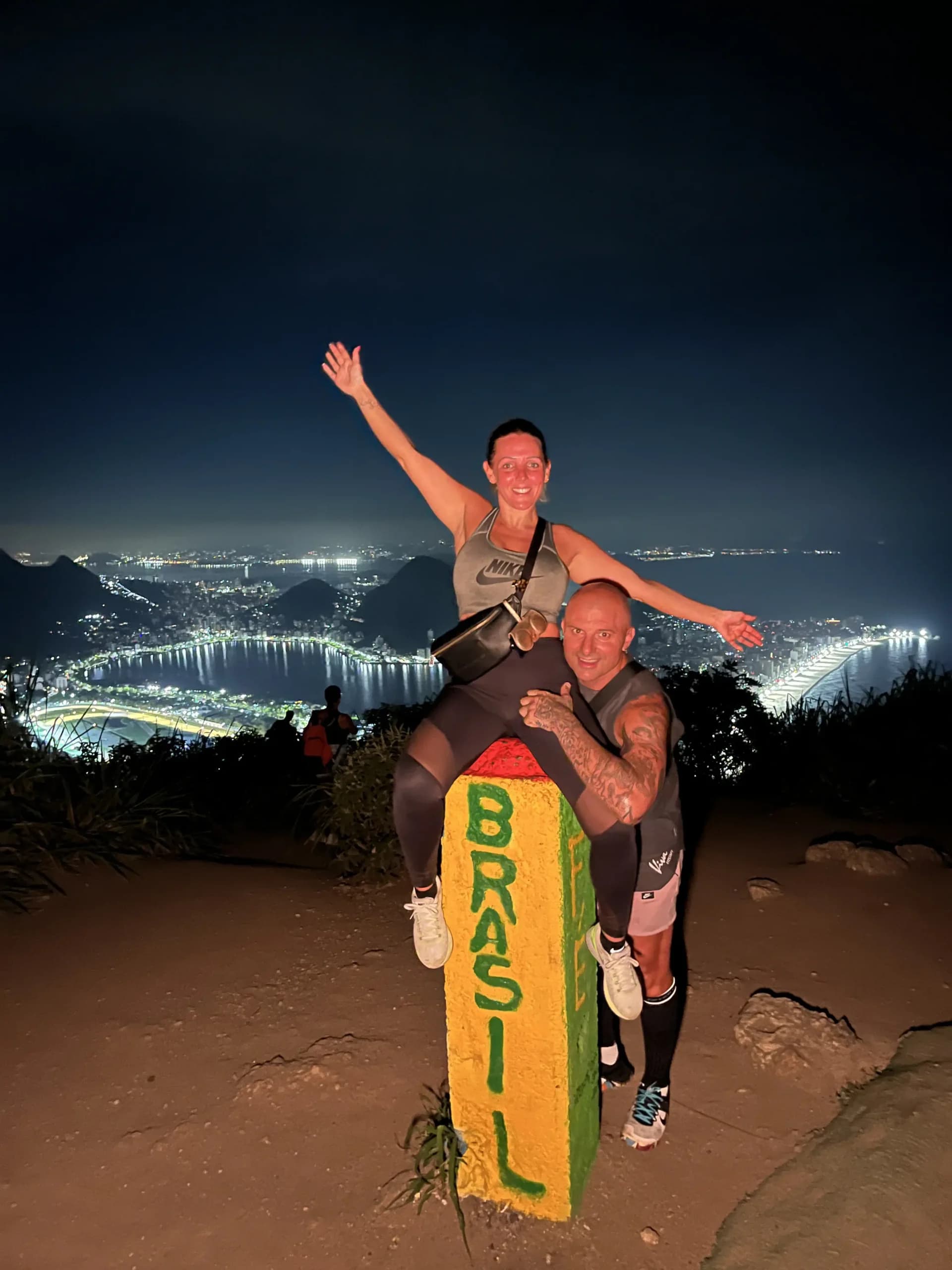 Visitors during a tour in Rio de Janeiro